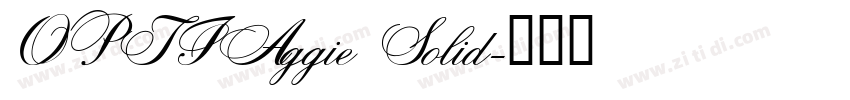OPTIAggie Solid字体转换